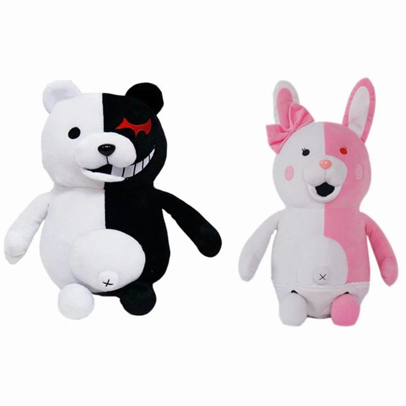 25cm Boneka Danganronpa Monokuma Bear Monomi Rabiit Plush Stuffed Doll Toy Xmas Gift Mainan