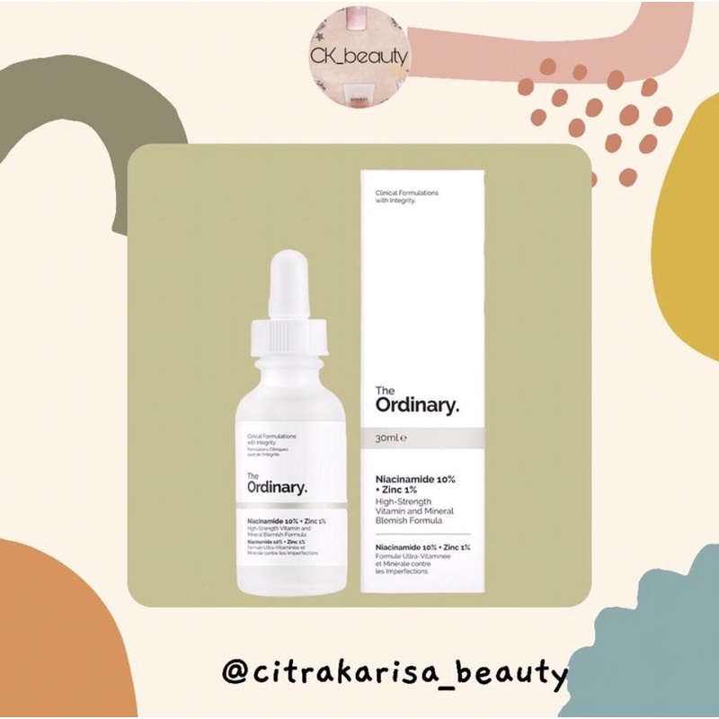 [BPOM]THE ORDINARY Niacinamide 10% + Zinc 1% Serum 30mL
