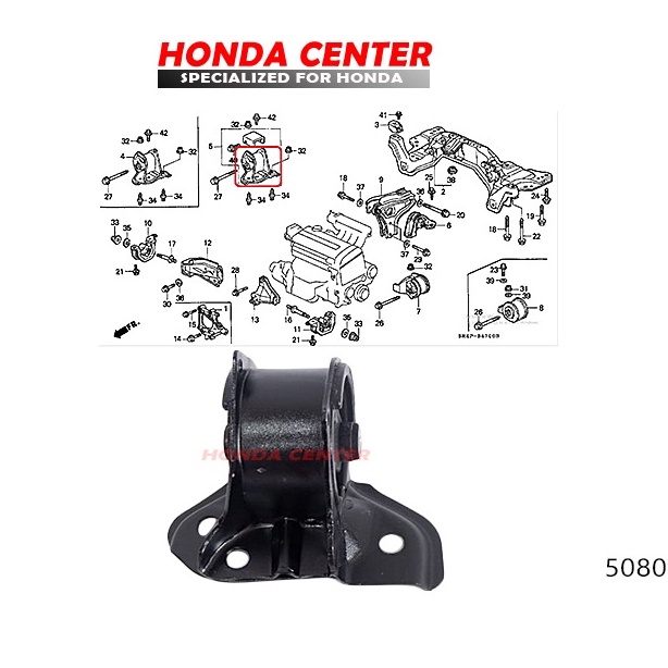 engine mounting gantungan mesin kanan civic genio estilo 1992 1993 1994 1995