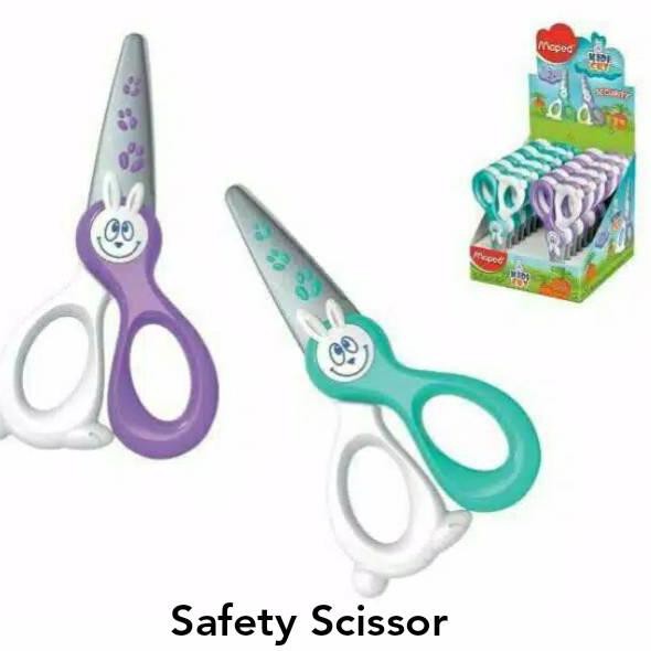 

YIJ Maped Kidi / Kiddy Cut Safety Scissor / Scissors / Gunting Aman. Alat tulis Anak/Balita/Paud❈ (S