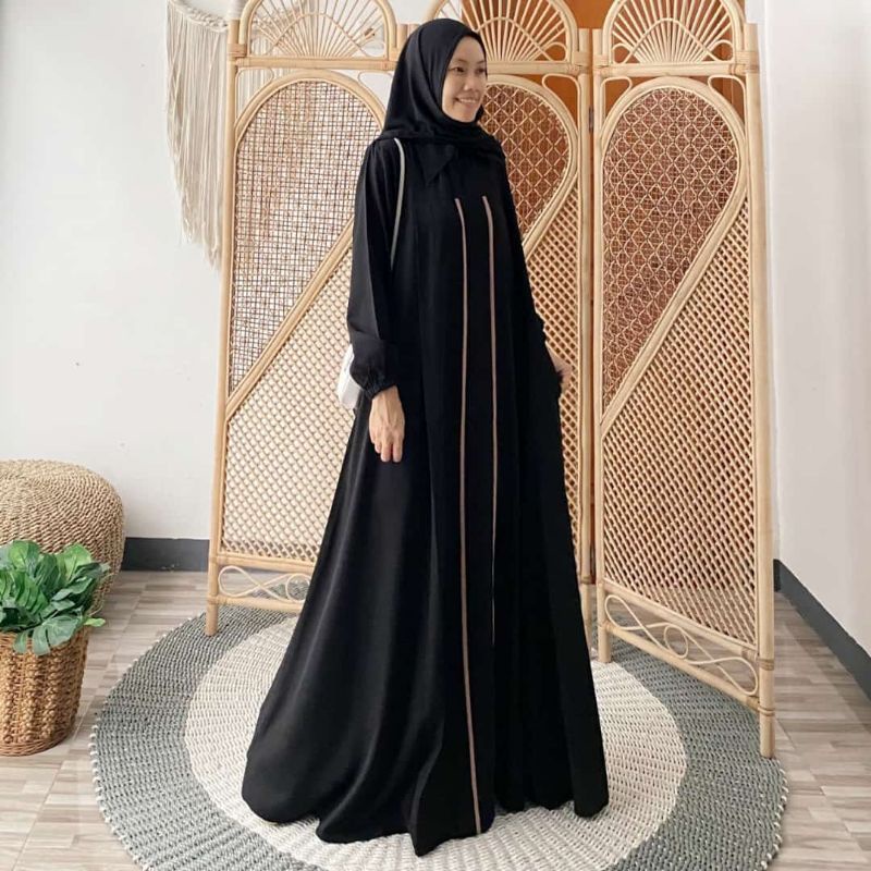 ESCALA ABAYA || Abaya Turki Style || Gamis Polos || Gamis Bigsize || Gamis Wollycrepe PB 140cm