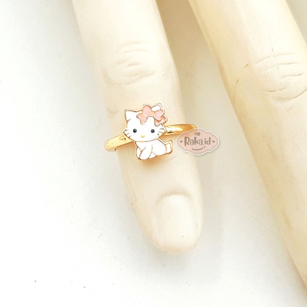 Cincin Anak Motif Hello Kitty Pita Pink Perhiasan Cantik Anak 854