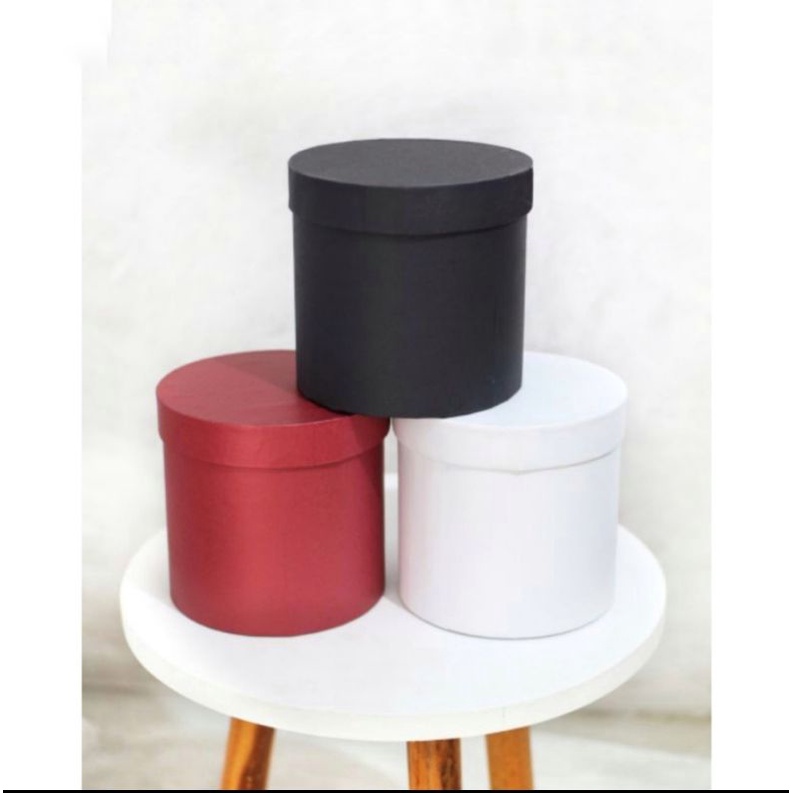 

Gift box 15x15cm kotak kado bulat