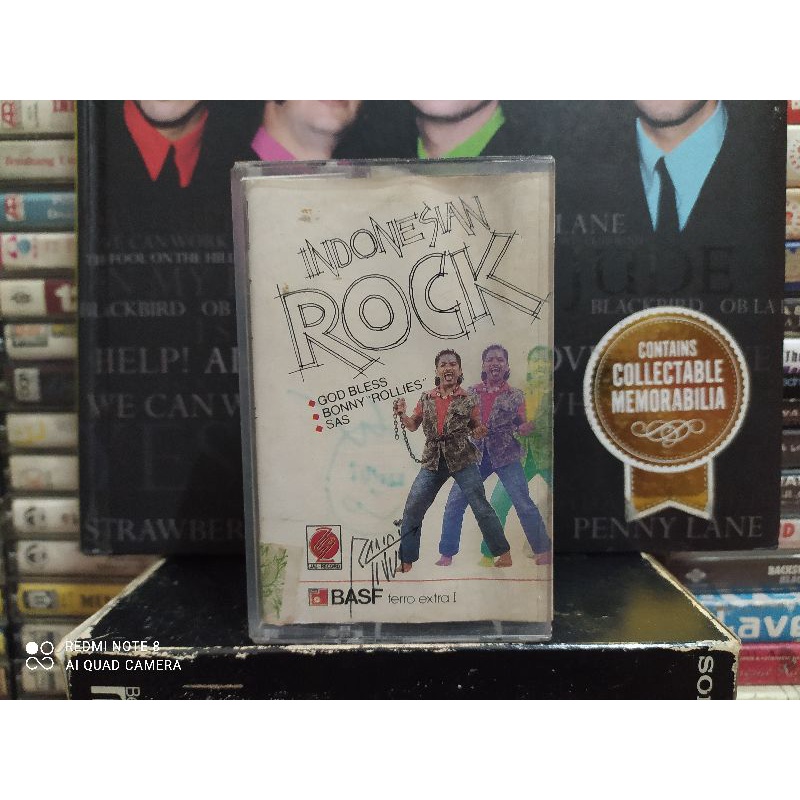 Kaset Pita : INDONESIAN ROCK - GOD BLESS, BONNY ROLLIES, SAS.