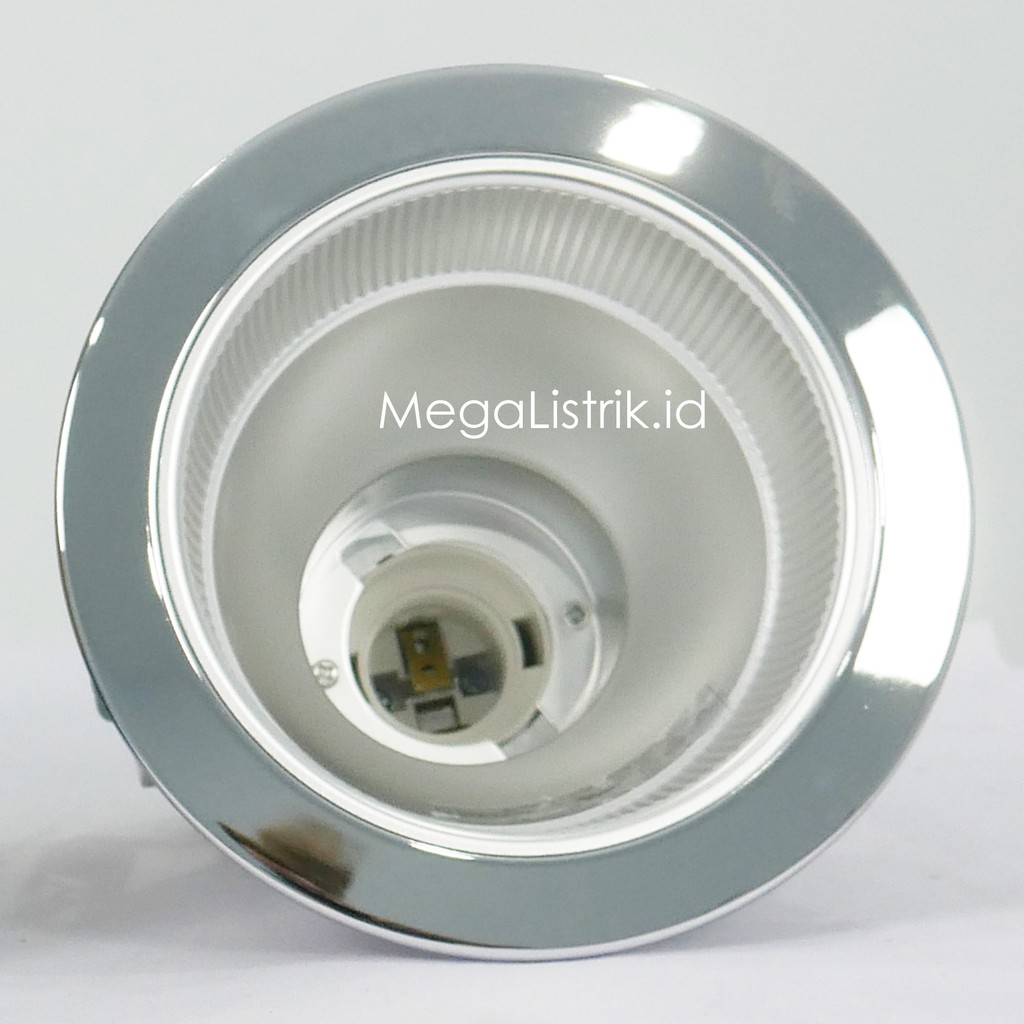 PANASONIC DOWNLIGHT / RUMAH LAMPU 4'' SILVER FITING E27 NLP 72333 - 131