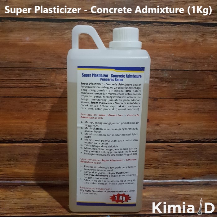 Super Plasticizer 1Kg - Pengeras Beton - Pengeras Semen - Obat Cor - Concrete Admixture - Damdex