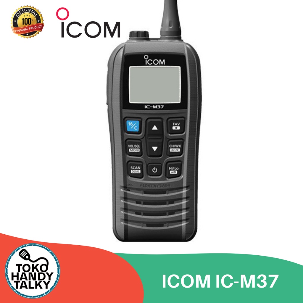 ICOM RADIO MARINE IC-M37 VHF TRANSCEIVER NEW ORIGINAL GARANSI RESMI POSTEL