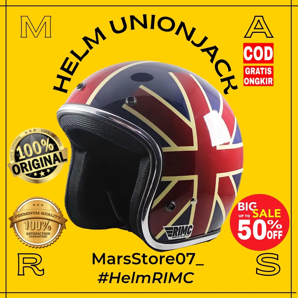 Helm Helem Helmet Custom Bogo Retro Vespa Classic Clasic Klasik Vintage Premium Polos Motif Doff Glo