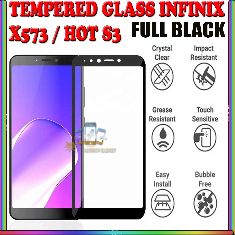 TEMPERED GLASS INFINIX X522 INFINIX S2 PRO INFINIX X573 INFINIX HOT S3 INFINIX Note 4 Pro X571 INFINIX X551 Hot Note Pro ANTI GORES KACA TEMPER GLASS - CLEAR