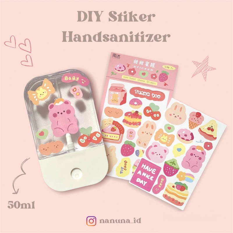 DIY Stiker Handsanitizer Touchland Pocket