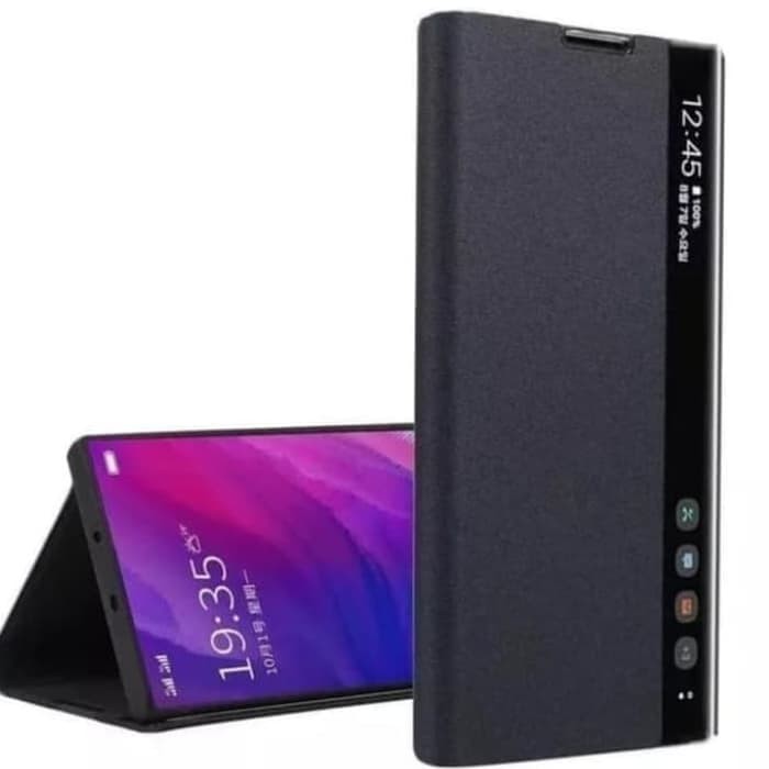 Digital Case Samsung Galaxy S9 Plus S9Plus Flip Smart Clear View Leather Standing Cover Casing