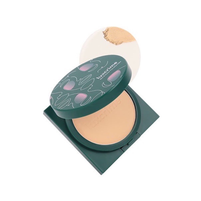 LUXCRIME BLUR & COVER TWO WAY CAKE / LUXCRIME TWO WAY CAKE POWDER BUTTERCREAM | CUSTARD | OPERA