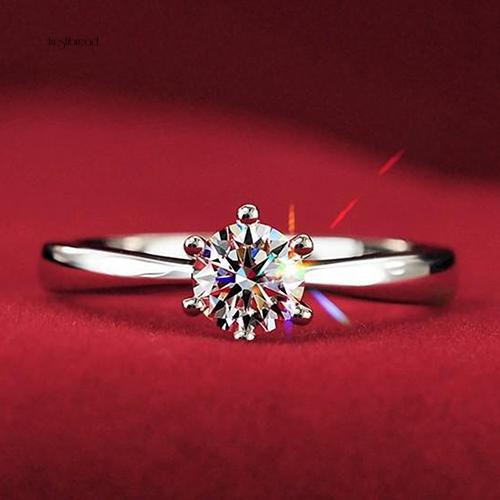 Fresh Cincin Nikah / Tunangan Hias Zircon Bening Ukuran ...