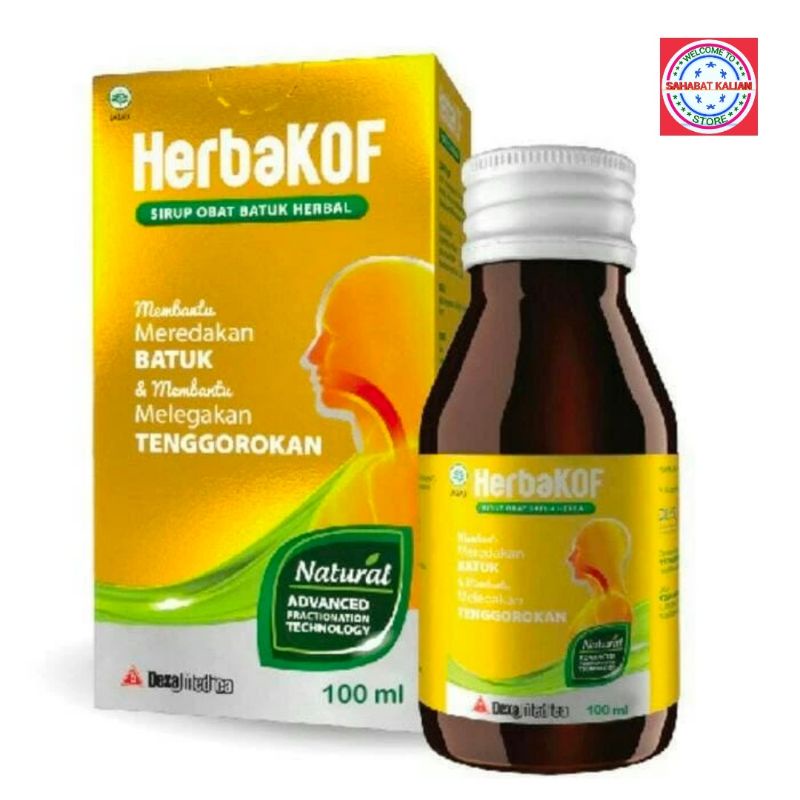 HERBAKOF 60ML  DAN  100ML SIRUP OBAT BATUK HERBAL