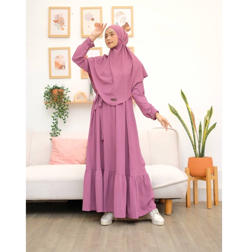 Khimar Hasya standar atau jumbo anti kusut airflow by RiskiRich-6
