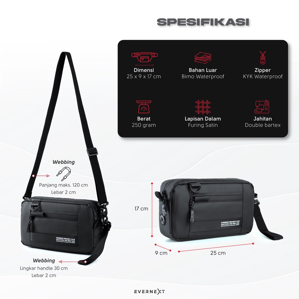 Tas Tangan Pria FELIX Sling Pouch Bag Clutch Tas Selempang