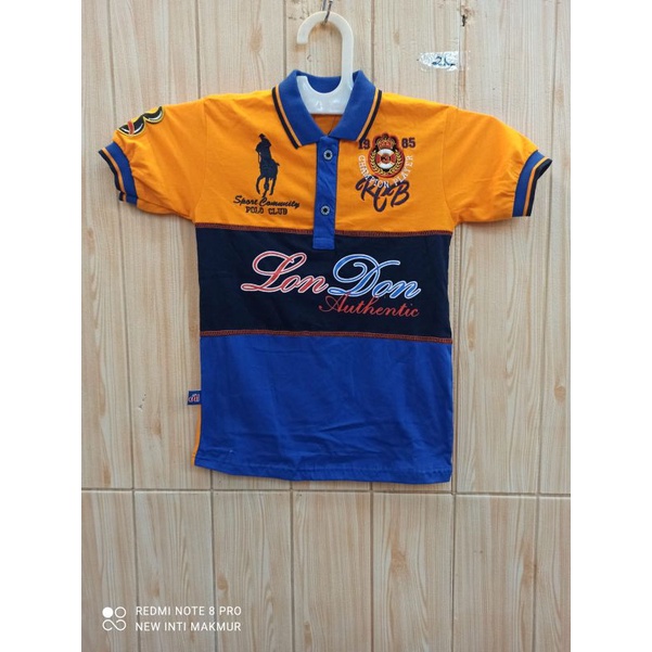 Ready stok polo anak motif random 5