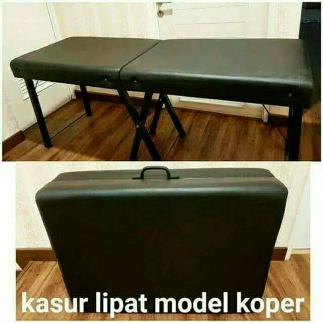 Bed Lipat Koper Bed Massage Rata / Bolong / Bed Spa / Bed Klinik