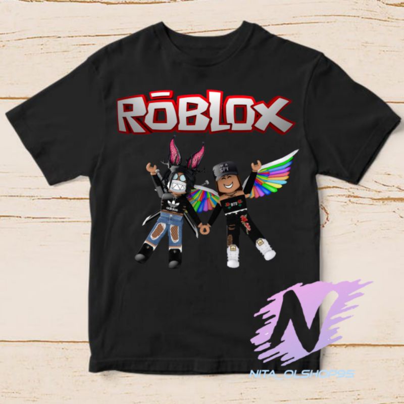 baju kaos anak karakter roblox minicraft girls kids