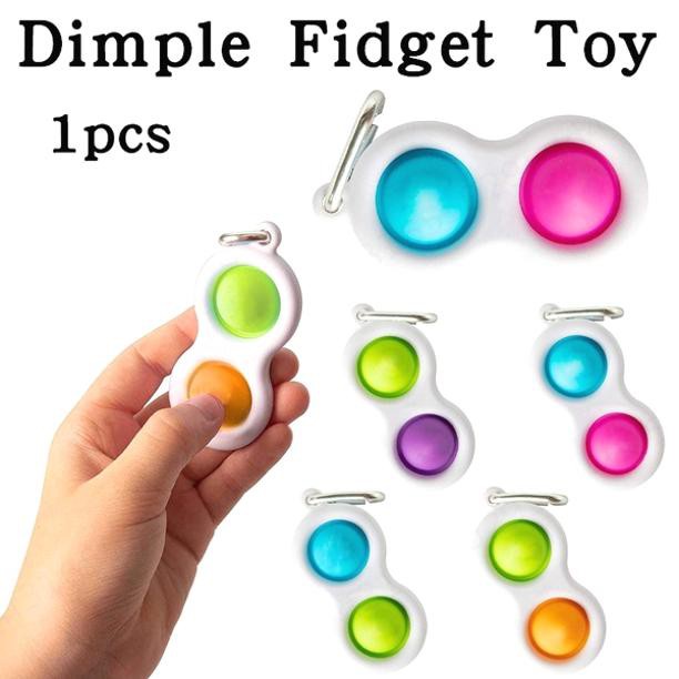 ☛TK☚ R362 Simple Dimple Fidget Toy Set Stress Relief Toys Autism Anxiety Stress Hand Toys For Kids