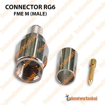 KONEKTOR CONNECTOR RG6 FME M (MALE)