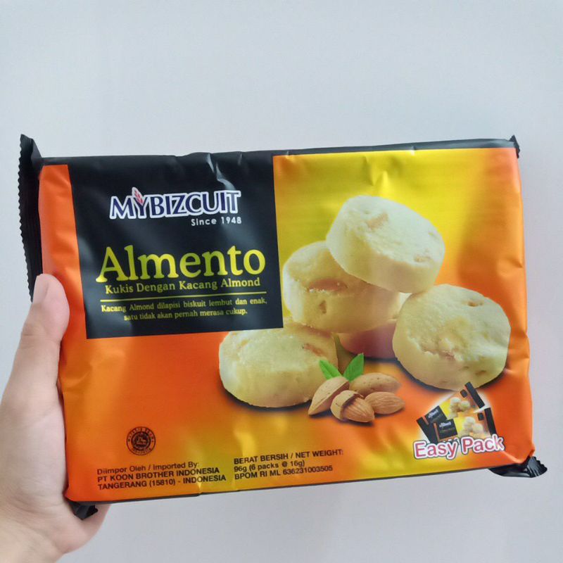 

MyBizcuit Almento | Kukis dengan kacang almond 96 gr isi 6 pcs