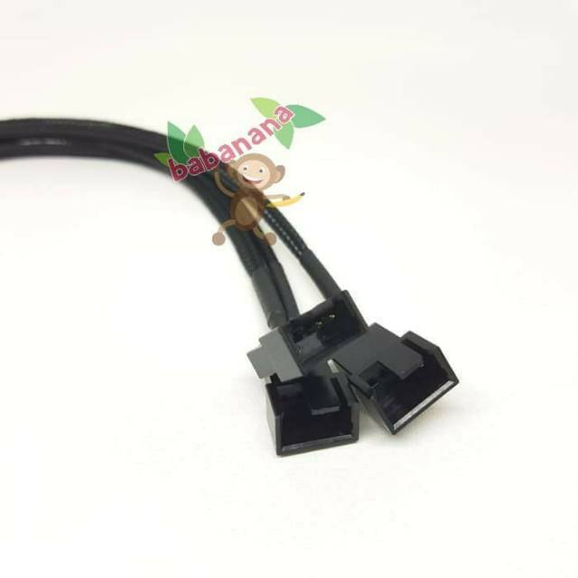 Kabel Splitter 1x Molex Female to 3x 4 Pin Fan Cable Converter Cabang PWM SPLITTER ADAPTER CABLE