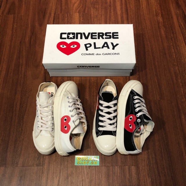 converse comme des garcons brown
