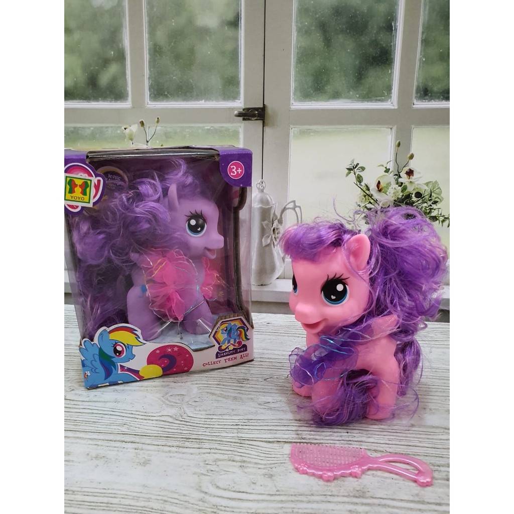 hokkiterus21 COD MAINAN BONEKA LITTLE PONY KUNCIR MUSIC bonus sisir