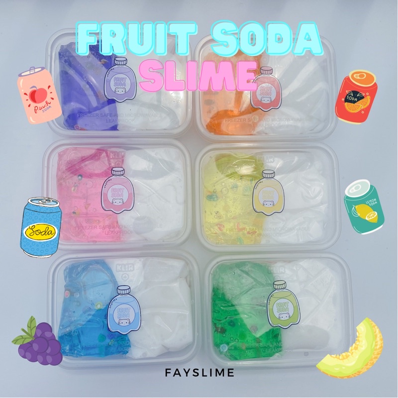 Fruit soda slime 200gr