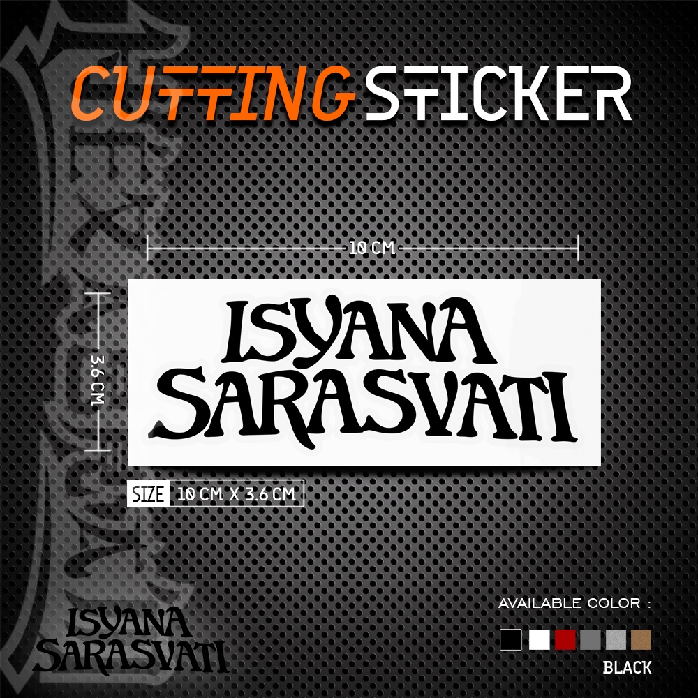 Cutting Sticker Musik ISYANA SARASVATI | Stiker Cutting Musik ISYANA SARASVATI
