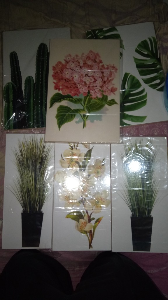 Fasahaya Hiasan Dinding Wall Decor Poster Kayu Leaf Dekorasi Rumah Le 01