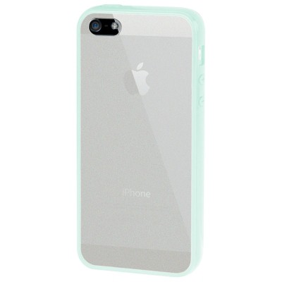 TRANSLUCENT FROSTED TPU BUMPER CASE IPHONE 5 / 5S / SE GREEN