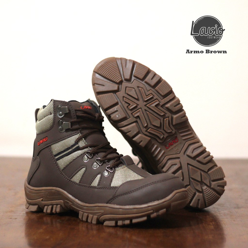 Sepatu Safety Boots Pria Keren Lavio Armo Original