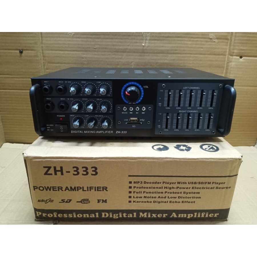 AMPLIFIER ZH 333 PROFESSIONAL DIGITAL MIXER AMPLIFIER