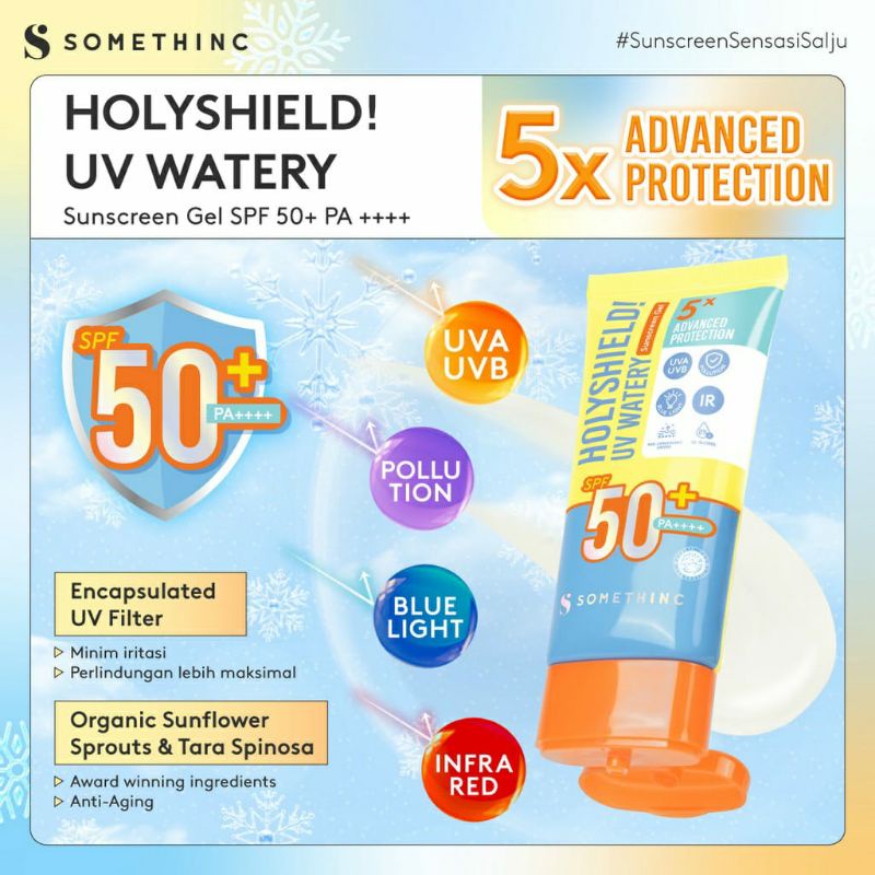 (FULLSIZE) SOMETHINC Holyshield UV Watery Sunscreen Gel Spf50+ PA++++