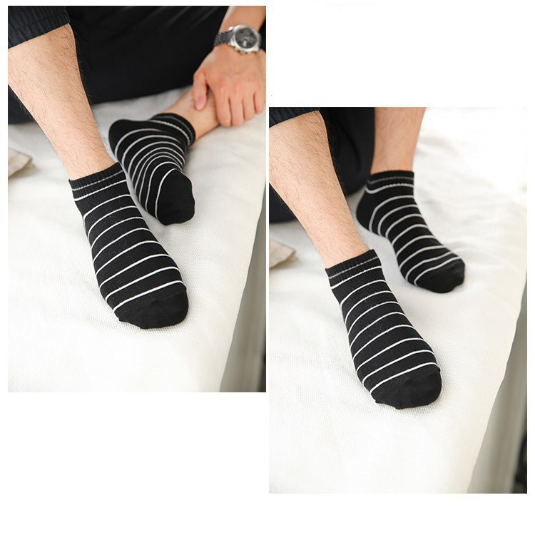 MOGYMOGY Kaos Kaki Motif Beruang Love Garis Kaus Kaki Ankle Wanita Dan Anak Nyaman Pendek Semata Kaki