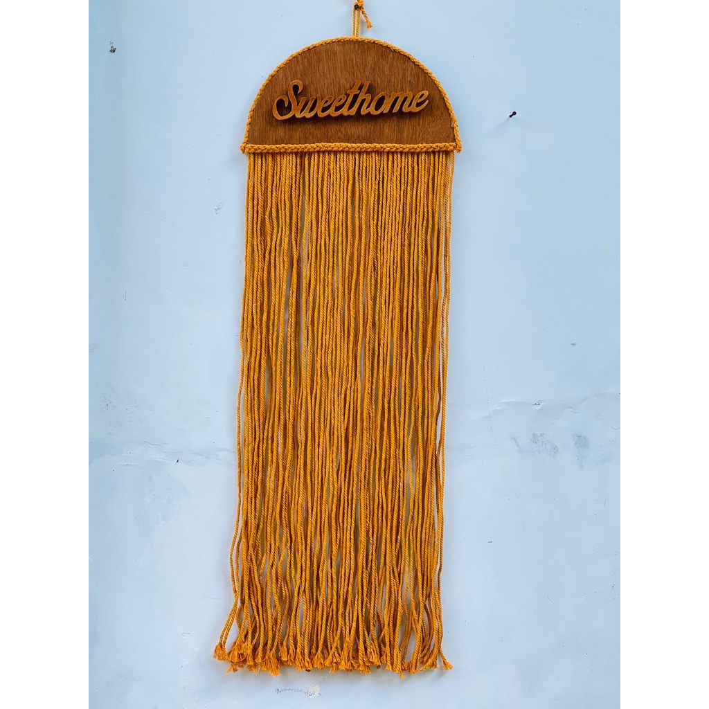 (READY STOK) macrame hiasan dinding nama / macrame wall hanging (HD 163)