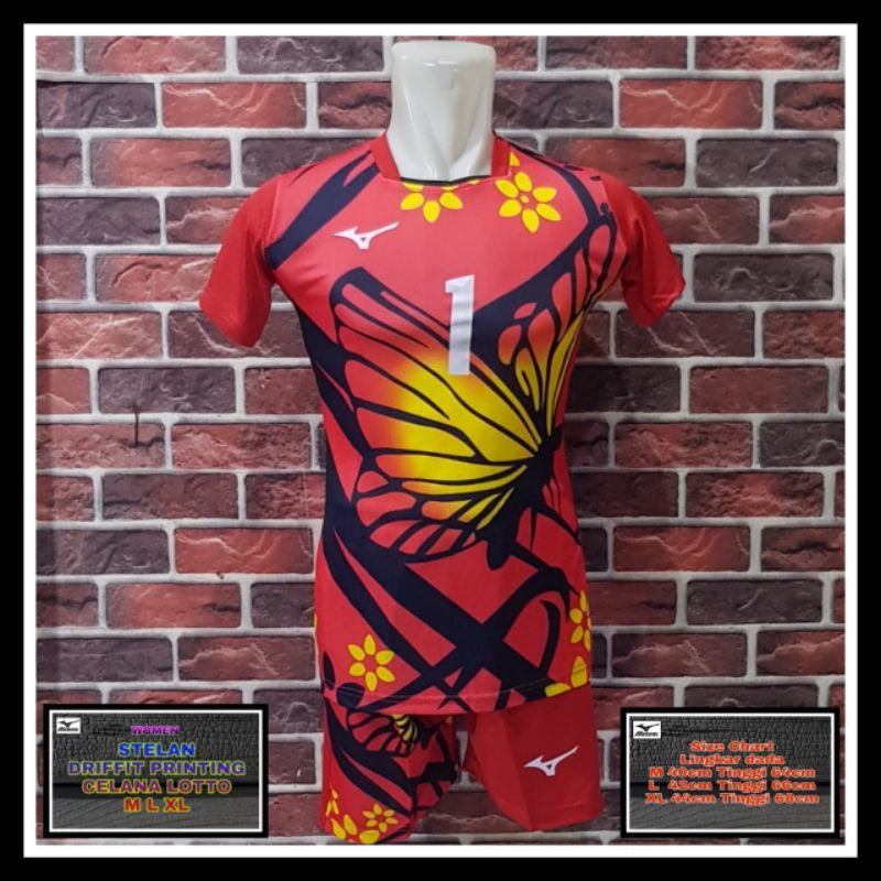 Jersey Voli Printing Cewek Murah