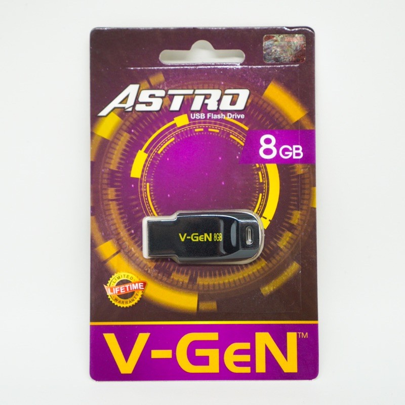 USB 8GB 2.0 V-GeN ASTRO Flash Disk Vgen Flash Drive Original 8 GB