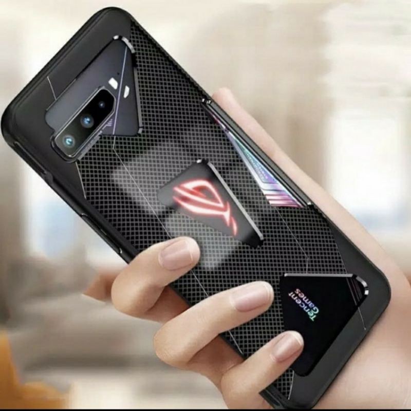 CASE ASUS ROG PHONE 3 ZS661KS SOFT CASE CARBON SHOCKPROOF TENCENT ORIGINAL