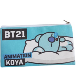 BT21 PENCIL CASE TAS KOSMETIK TEMPAT PENSIL PULPEN POUCH KPOP BANGTAN BOYS