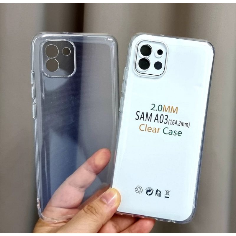 SAMSUNG A03 CLEAR HD 2.0 CASING SOFTCASE SILIKON BENING BAHAN TEBAL ANTI JAMUR