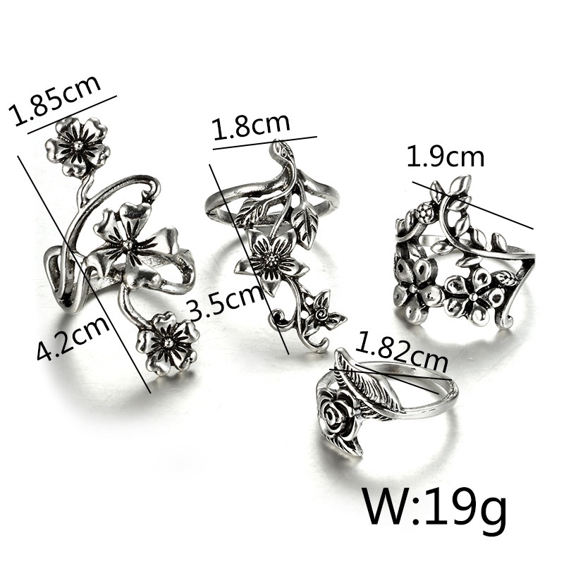 5 / 6Pcs / Set Cincin Knuckle Desain Bintang Bulan Kupu-Kupu Micro Diamond Gaya Boho Untuk Aksesoris