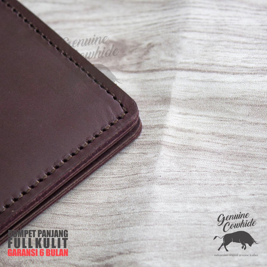 Dompet Panjang Full Kulit Asli Kulit Tebal Experd Long Wallet Genuine Cowhide