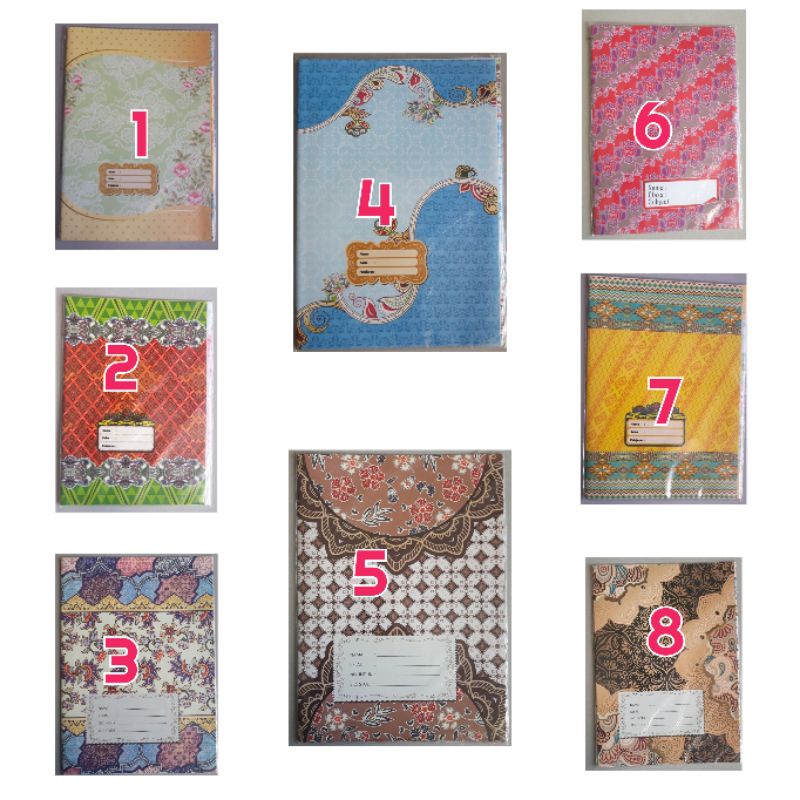 

SAMPUL BUKU TULIS MOTIF BATIK MERK MAHKOTA UKURAN KUARTO