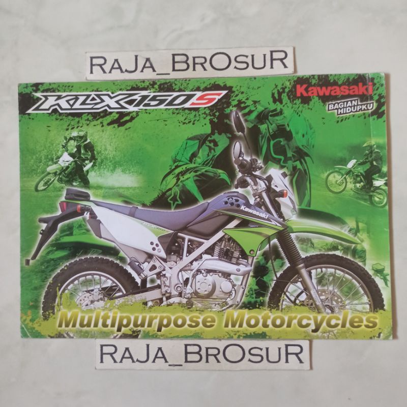 Poster brosur leaflet Kawasaki KLX150S KLX 150S 2010