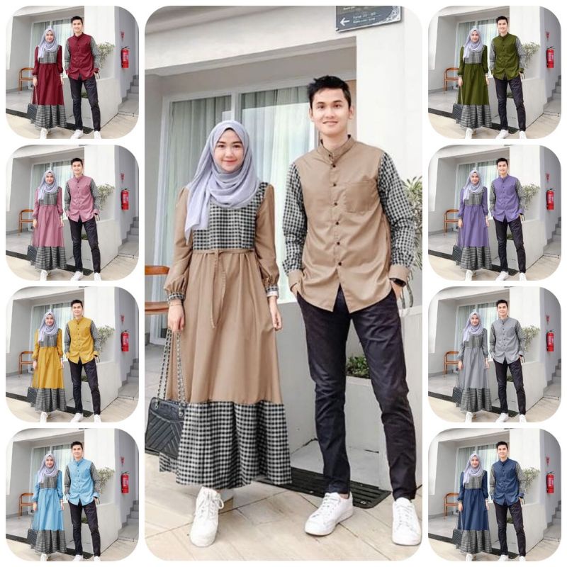 couple damara kondangan lebaran/couple pasangan/couple kondangan/couple pesta/couple hajatan/couple 