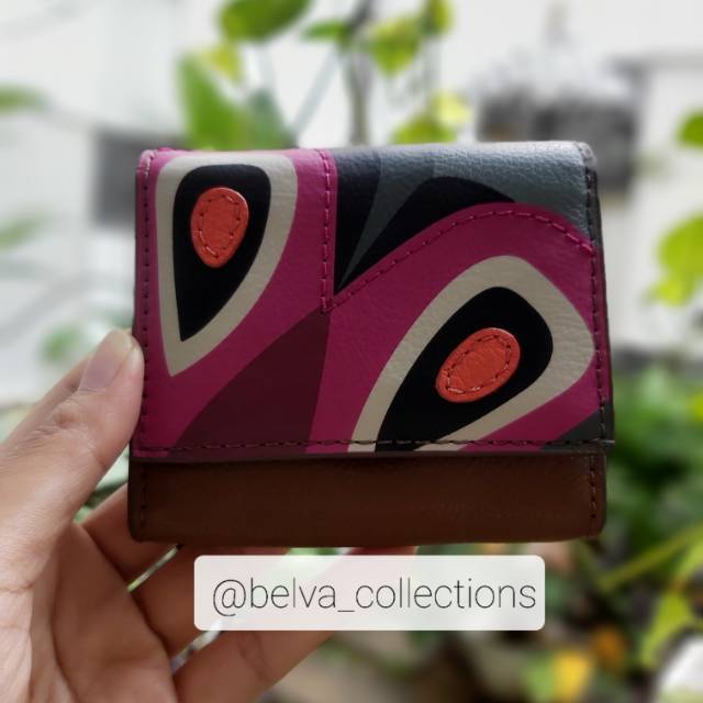 Fossil sofia mini wallet steel blue