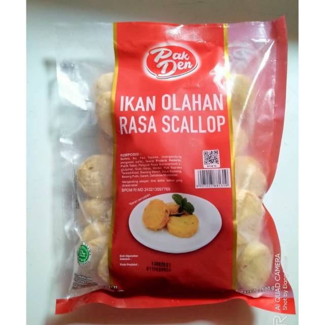 Pak Den Scallop Ikan 500gr